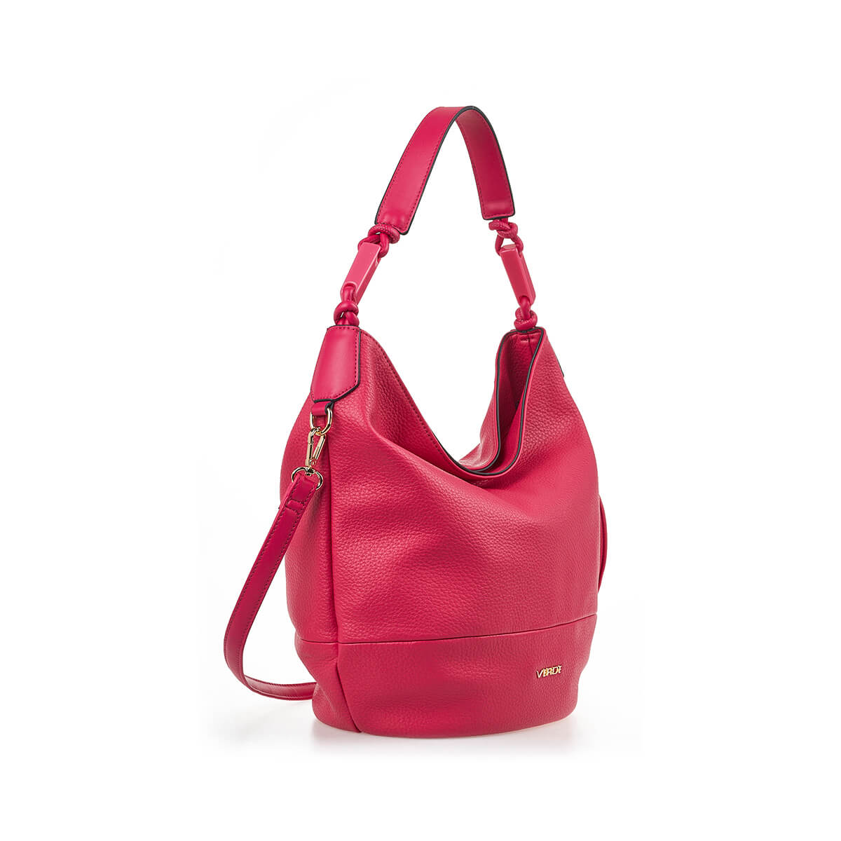 Verde Γυναικεία Τσάντα Ώμου 16-7212 Φούξια