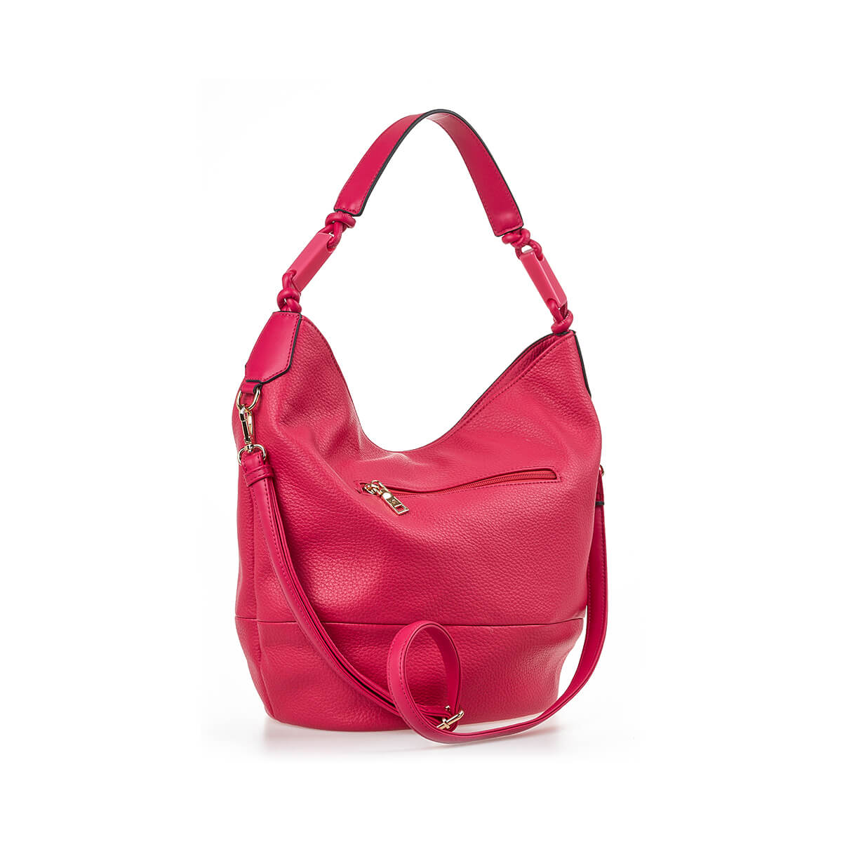 Verde Γυναικεία Τσάντα Ώμου 16-7212 Φούξια