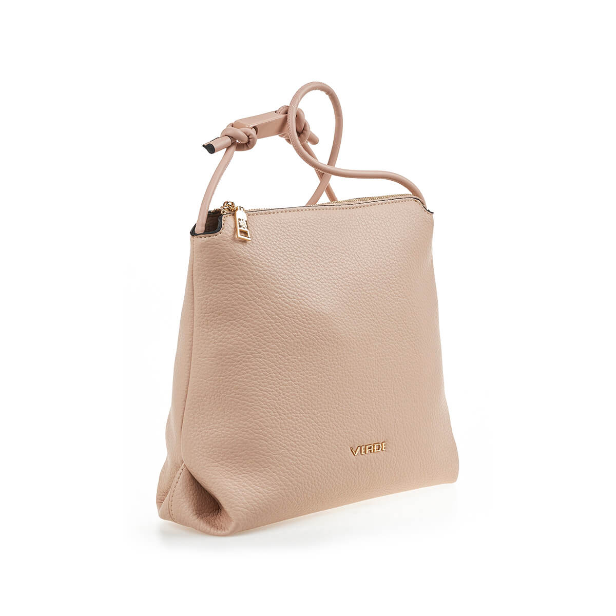 Verde Γυναικεία Τσάντα Χιαστί 16-7213 Μπεζ