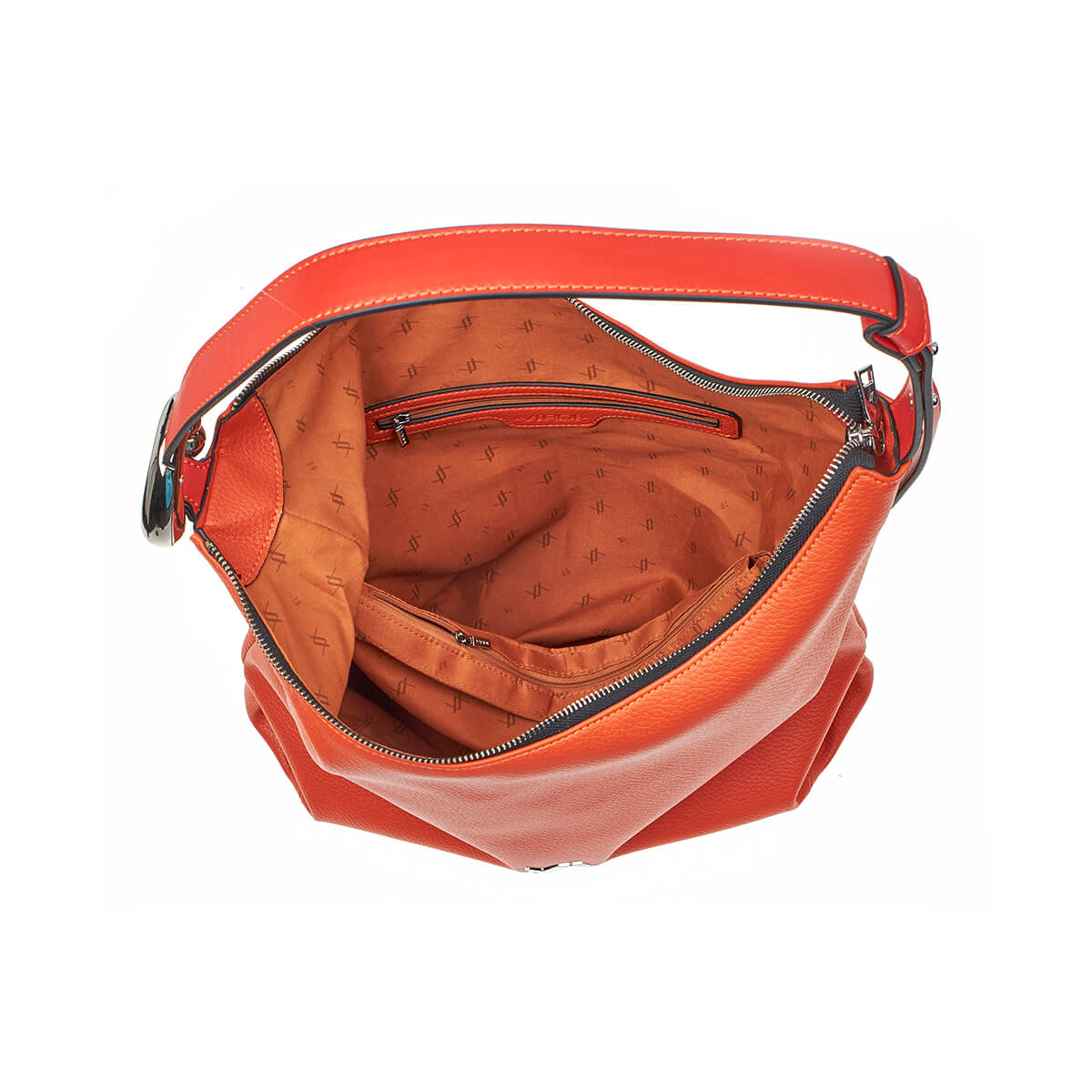 Verde Γυναικεία Τσάντα Ώμου 16-7214 Πορτοκαλί