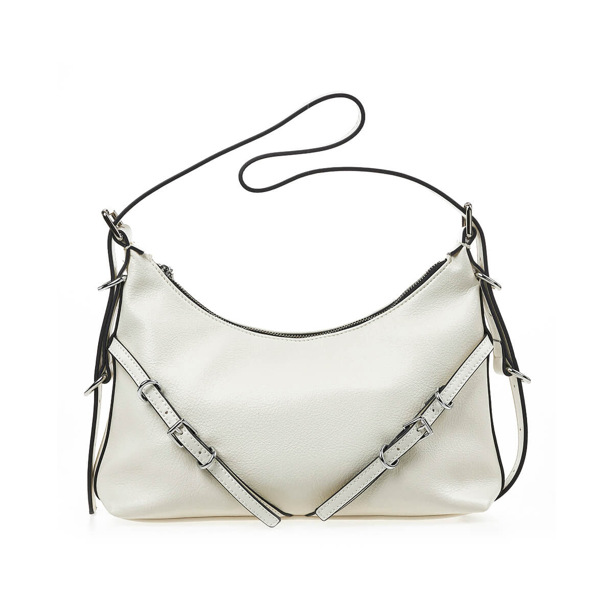 Verde Γυναικεία Τσάντα Ώμου 16-7216 Εκρού