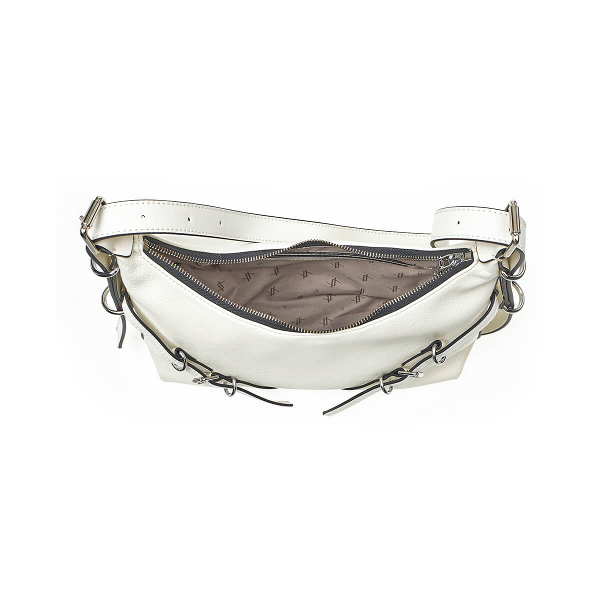 Verde Γυναικεία Τσάντα Ώμου 16-7216 Εκρού