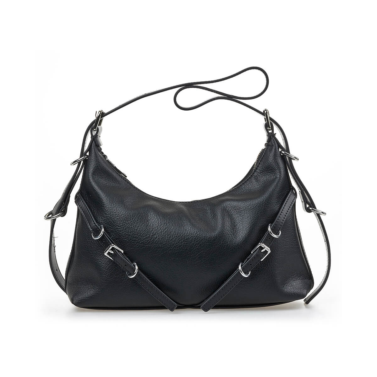 Verde Γυναικεία Τσάντα Ώμου 16-7216 Μαύρο