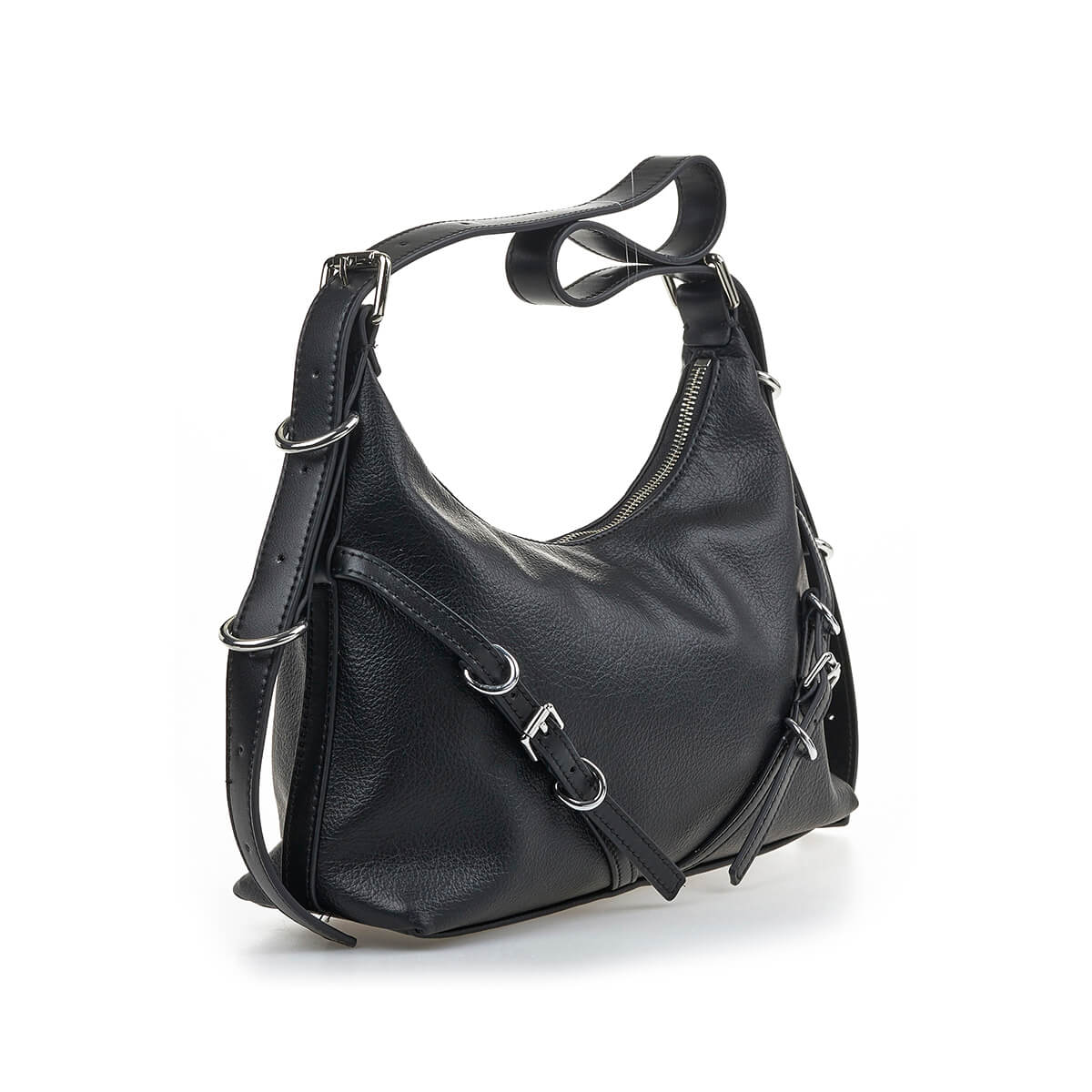 Verde Γυναικεία Τσάντα Ώμου 16-7216 Μαύρο