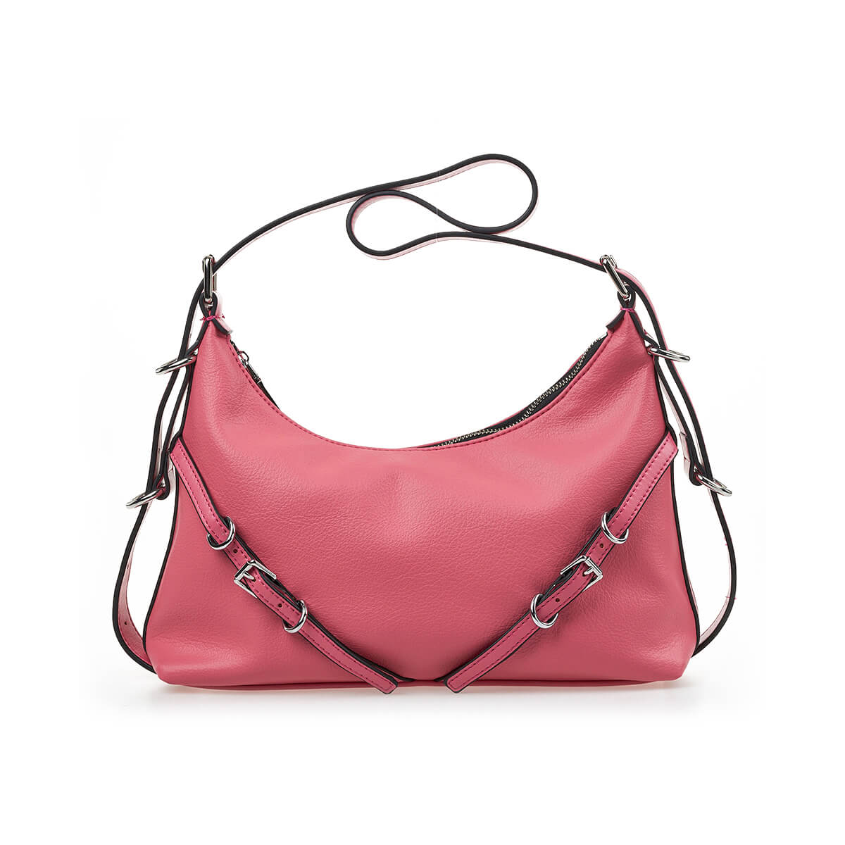 Verde Γυναικεία Τσάντα Ώμου 16-7216 Ροζ