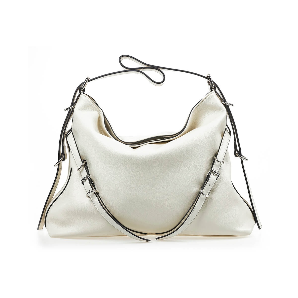 Verde Γυναικεία Τσάντα Ώμου 16-7217 Εκρού