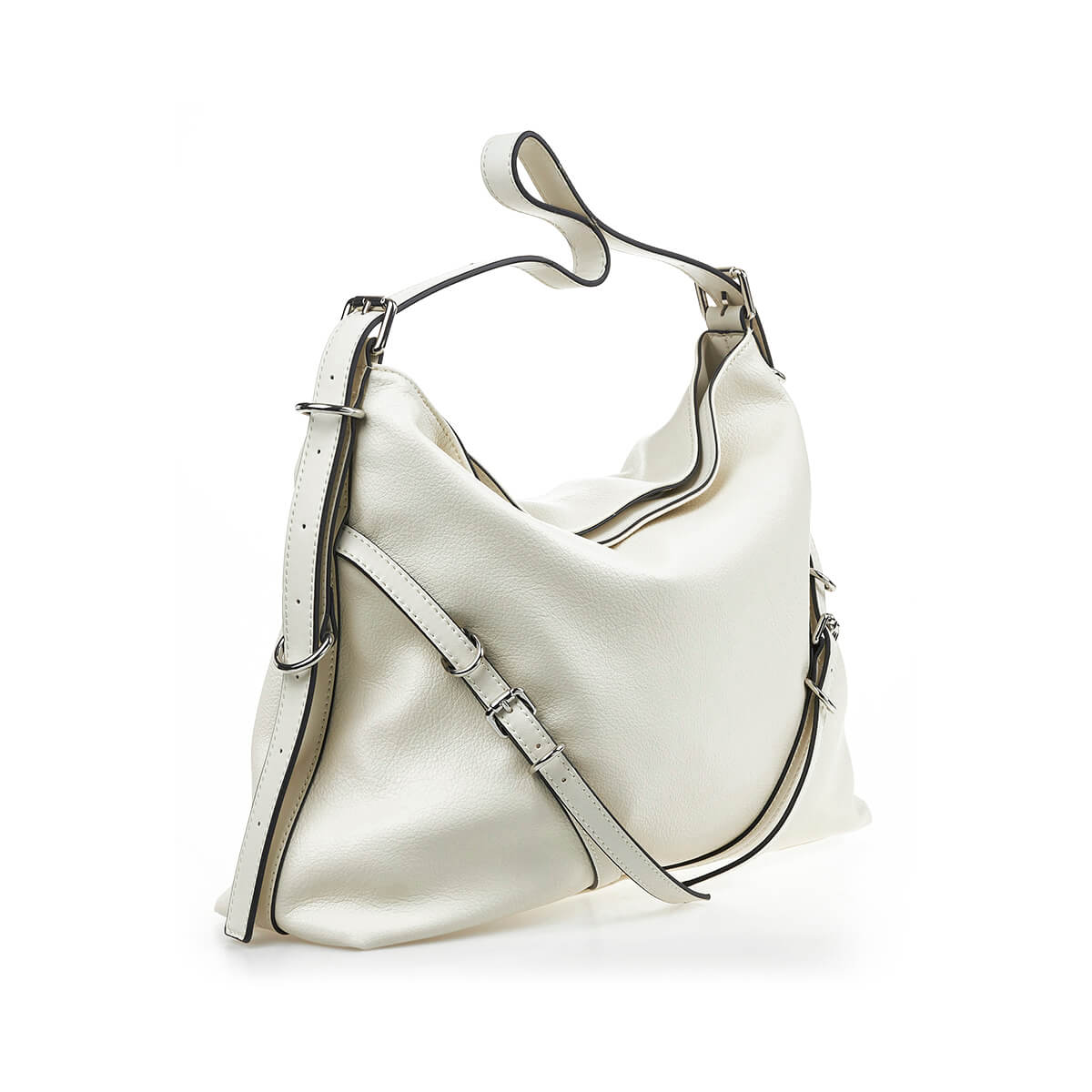 Verde Γυναικεία Τσάντα Ώμου 16-7217 Εκρού