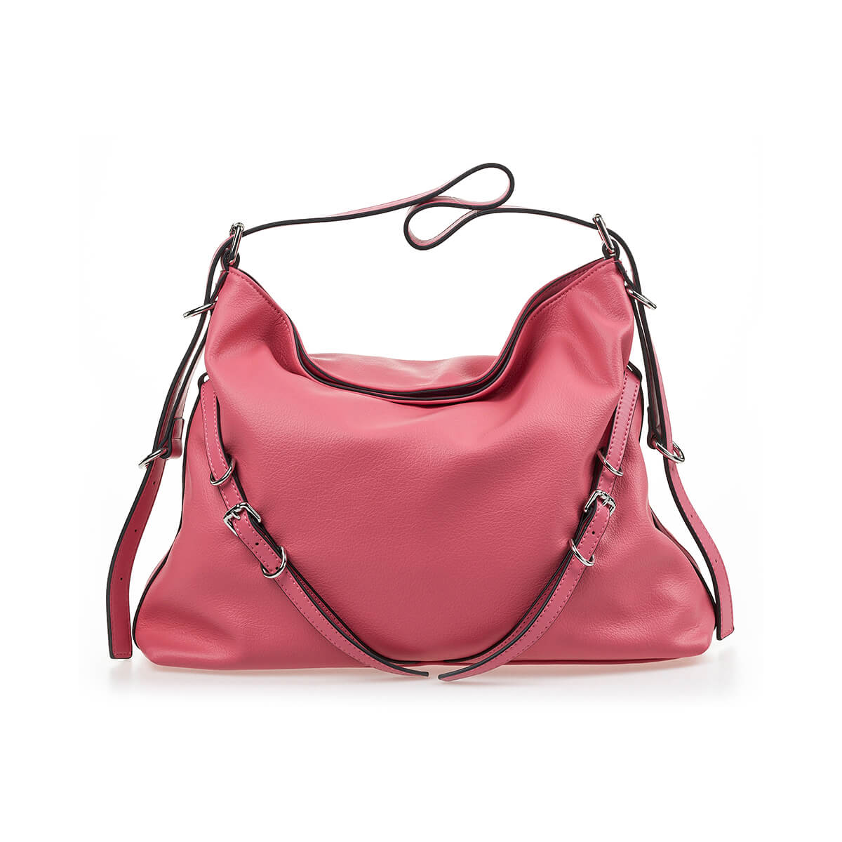 Verde Γυναικεία Τσάντα Ώμου 16-7217 Ροζ