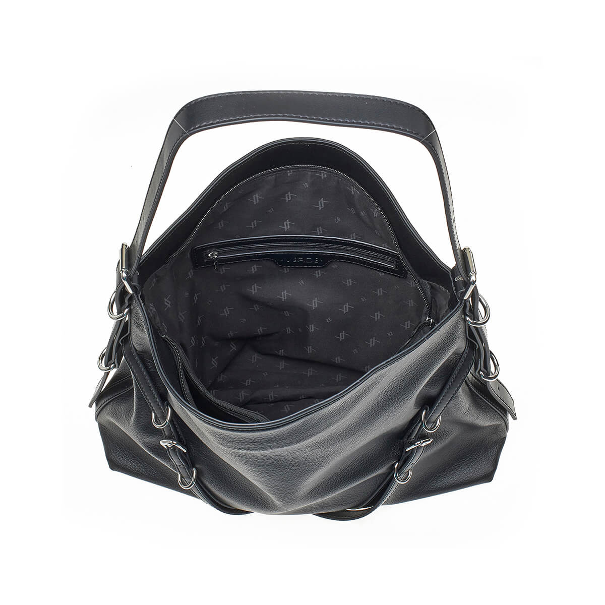 Verde Γυναικεία Τσάντα Ώμου 16-7217 Μαύρο