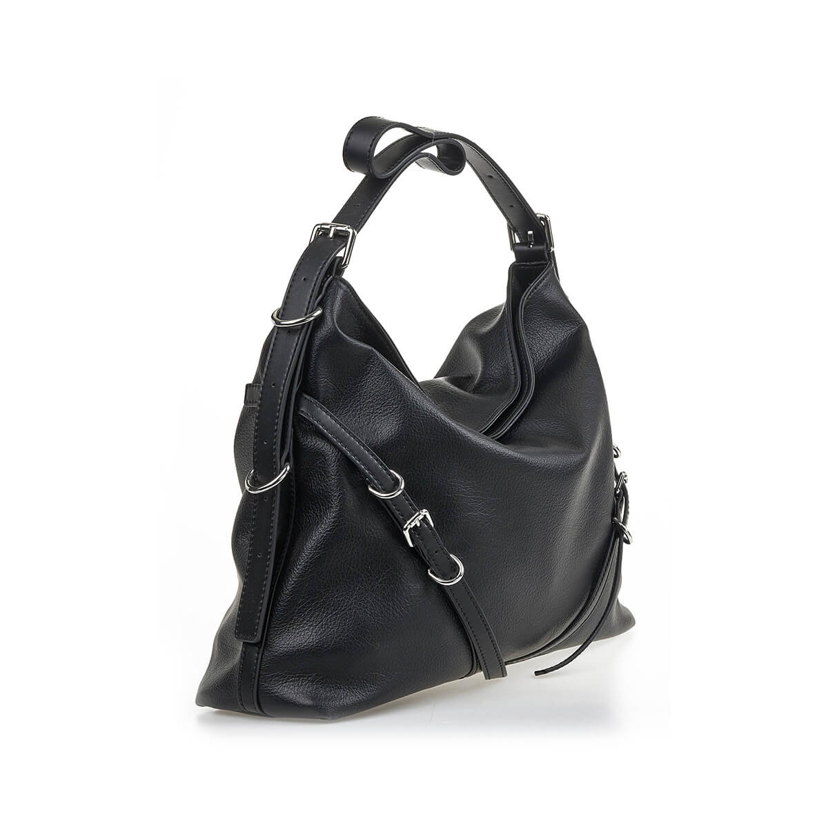 Verde Γυναικεία Τσάντα Ώμου 16-7217 Μαύρο