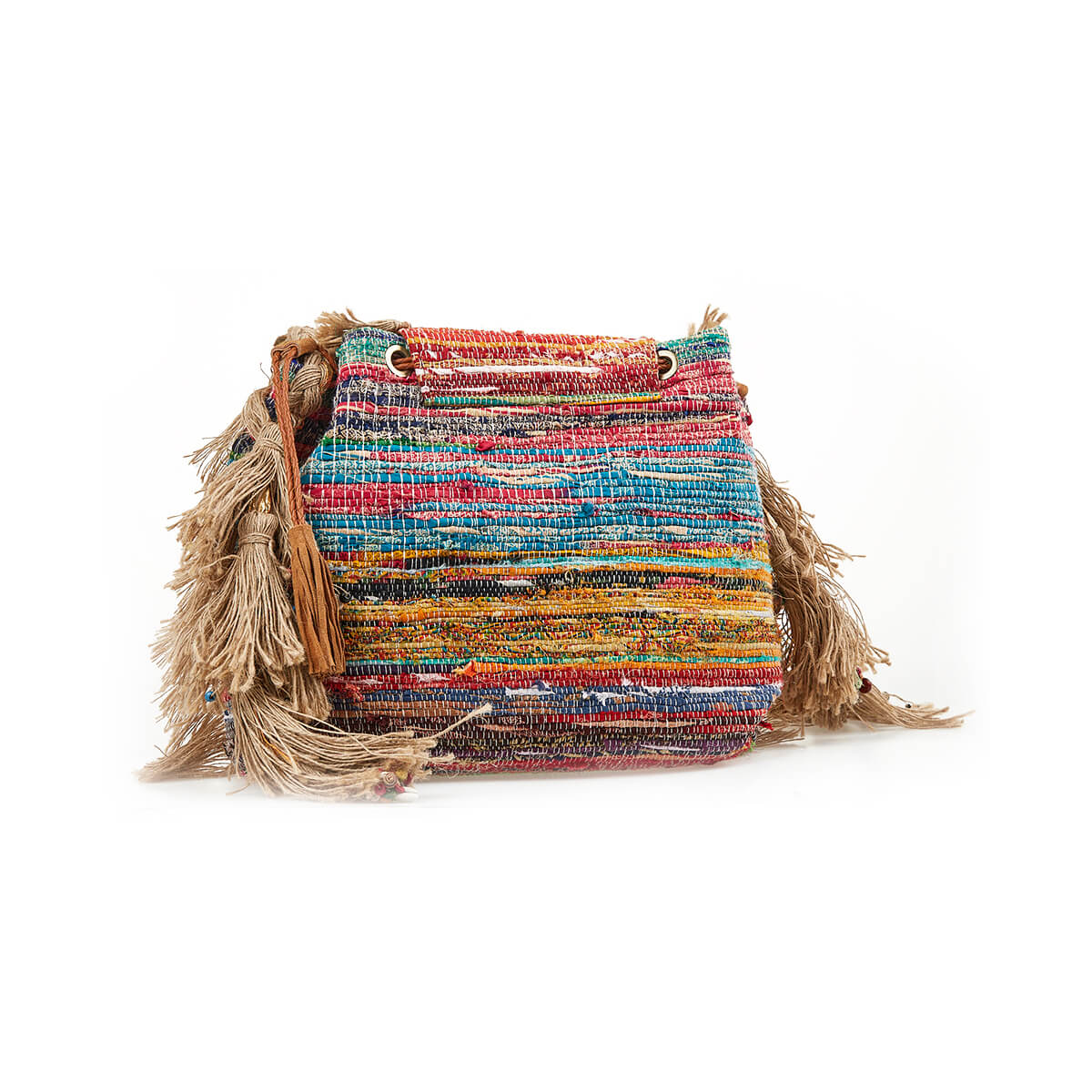 Verde Γυναικεία Τσάντα Ώμου 16-7218 Βαμβακερή Πολύχρωμο