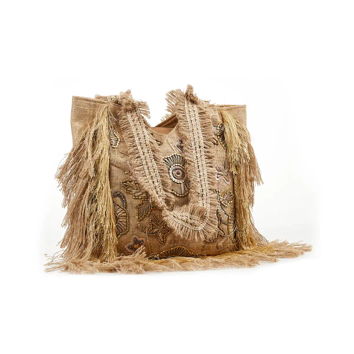 Verde Γυναικεία Τσάντα Ώμου 16-7221 Γιούτα Μπεζ Verde Γυναικεία Τσάντα Ώμου 16-7221 Γιούτα Μπεζ