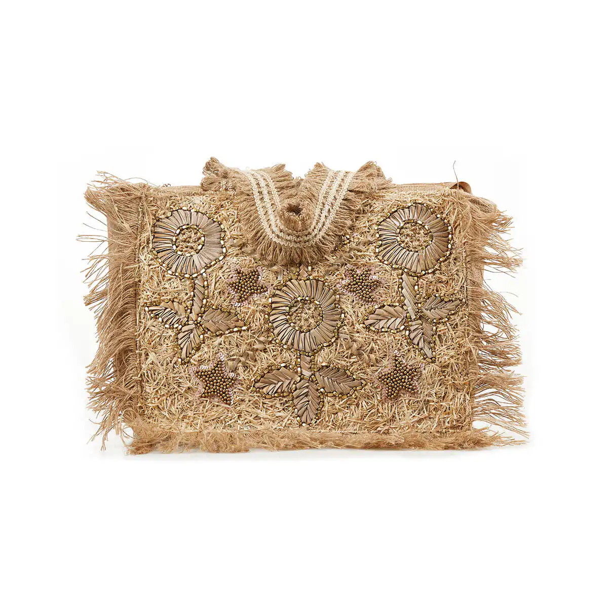 Verde Γυναικεία Τσάντα Ώμου 16-7222 Γιούτα Μπεζ Verde Γυναικεία Τσάντα Ώμου 16-7222 Γιούτα Μπεζ