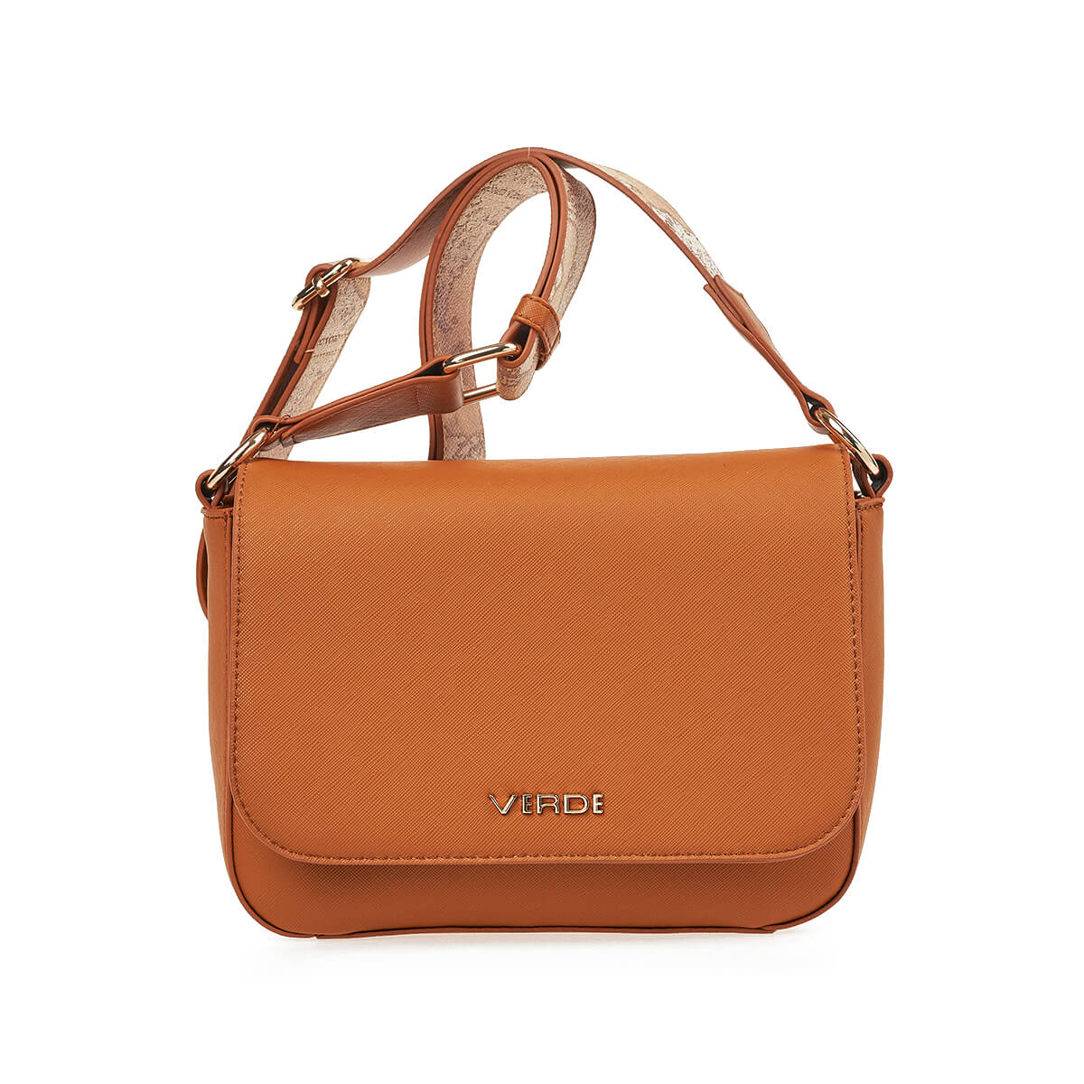 Verde Γυναικεία Τσάντα Χιαστί 16-7226 Καμηλό