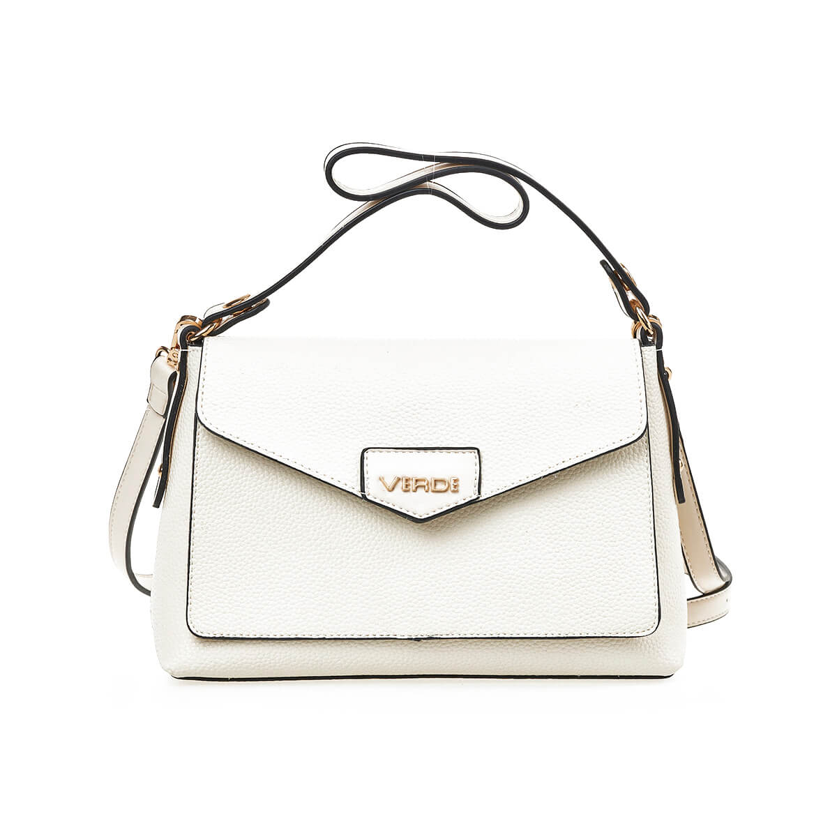 Verde Γυναικεία Τσάντα Ώμου -Χιαστί  16-7229 Εκρού