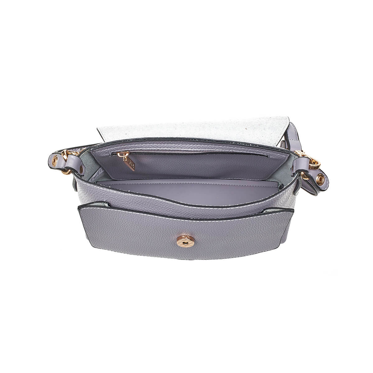 Verde Γυναικεία Τσάντα Ώμου -Χιαστί  16-7229 Λιλά