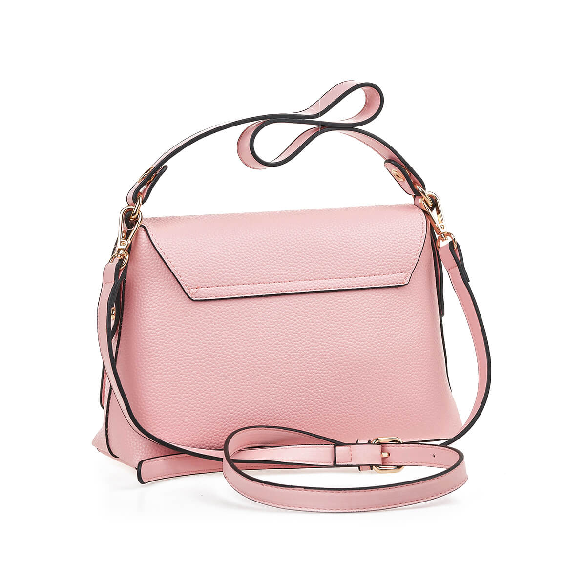 Verde Γυναικεία Τσάντα Ώμου -Χιαστί  16-7229 Ροζ