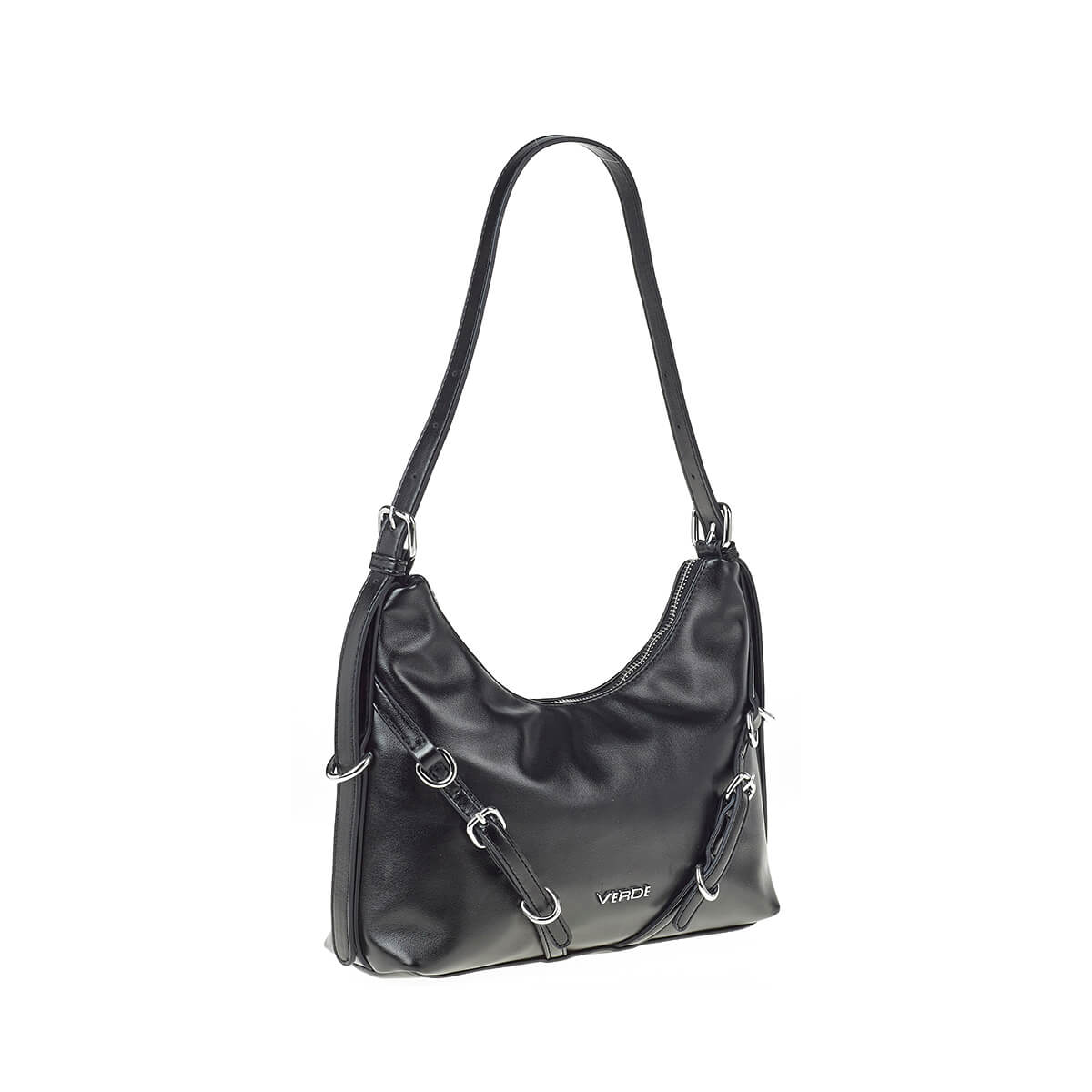 Verde Γυναικεία Τσάντα Ώμου 16-7232 Μαύρο