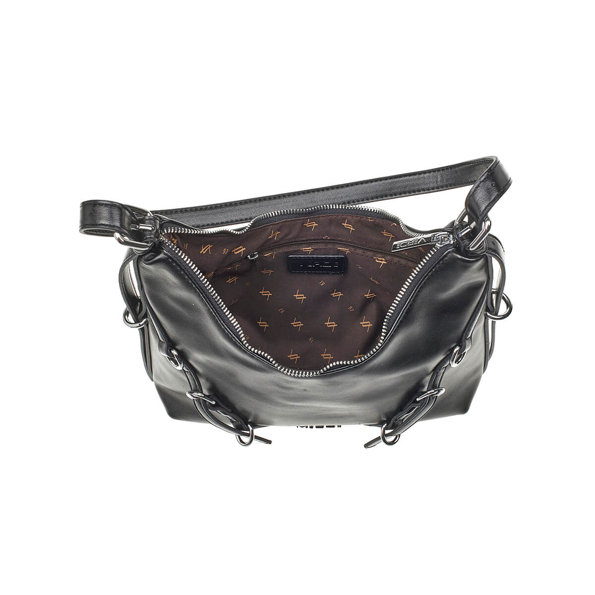 Verde Γυναικεία Τσάντα Ώμου 16-7232 Μαύρο