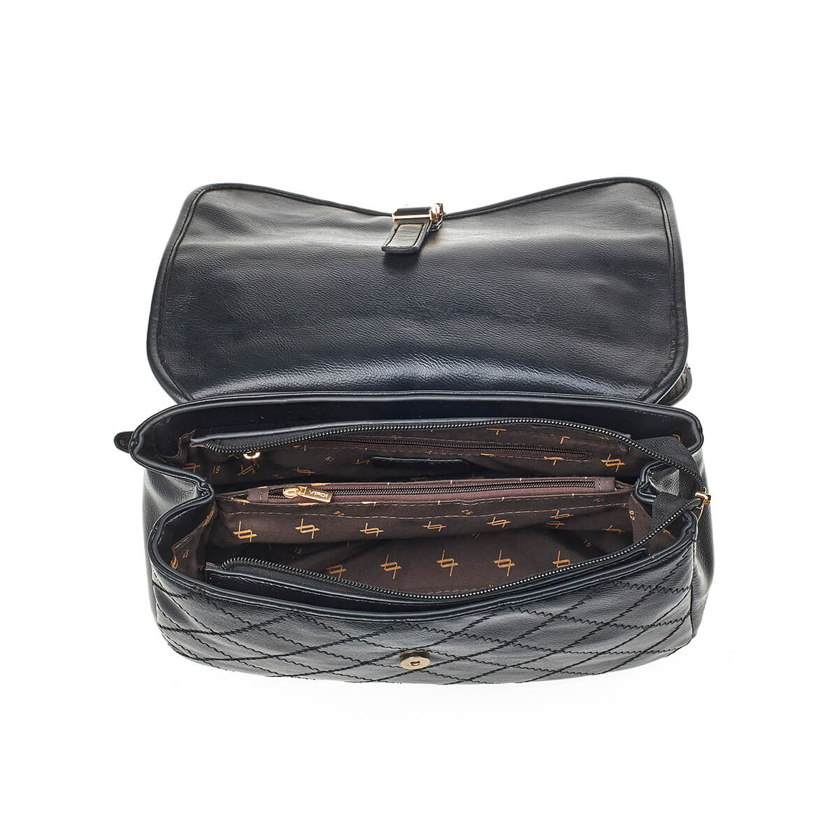 Verde Γυναικεία Τσάντα Ώμου 16-7233 Μαύρο