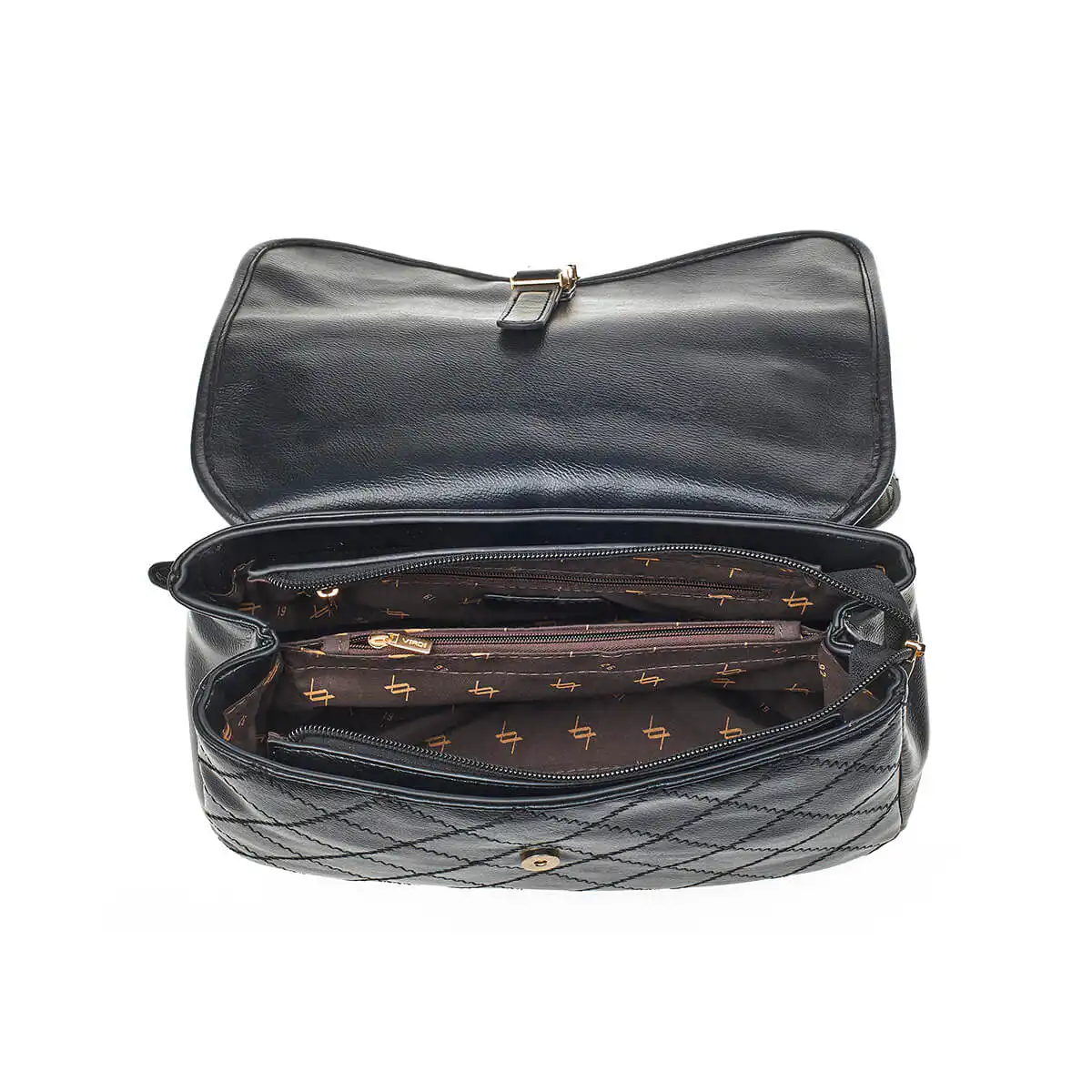 Verde Γυναικεία Τσάντα Ώμου 16-7233 Μαύρο