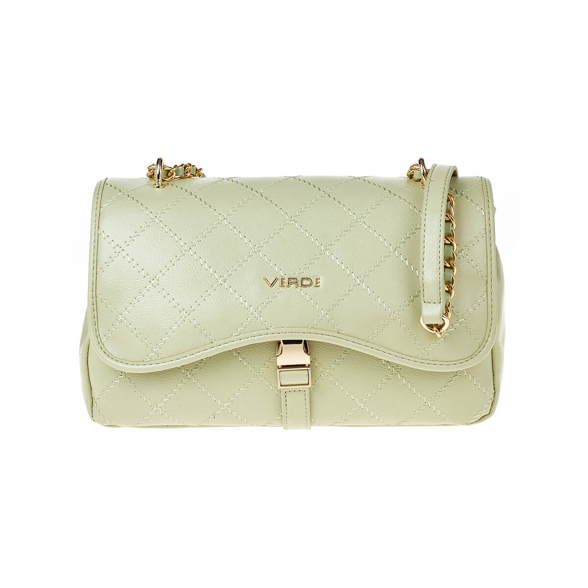 Verde Γυναικεία Τσάντα Ώμου 16-7233 Φυστικί