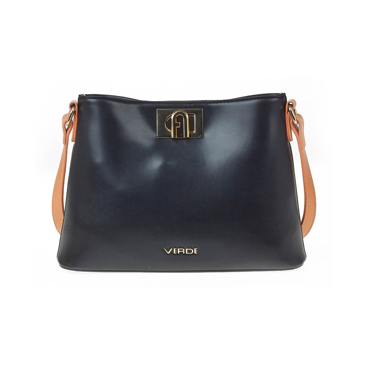 Verde Γυναικεία Τσάντα Ώμου 16-7236 Μαύρο