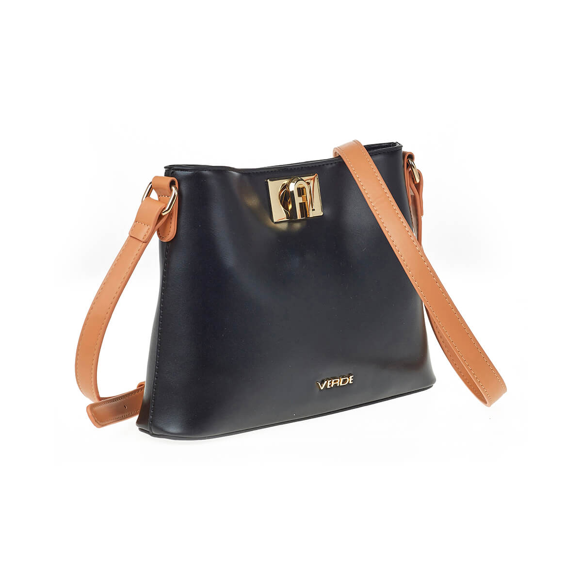 Verde Γυναικεία Τσάντα Ώμου 16-7236 Μαύρο