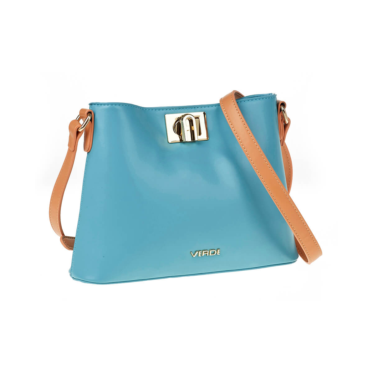 Verde Γυναικεία Τσάντα Ώμου 16-7236 Μπλε