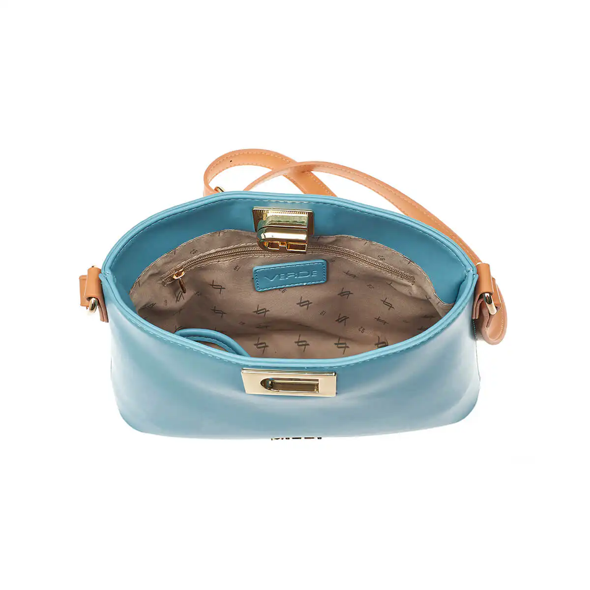 Verde Γυναικεία Τσάντα Ώμου 16-7236 Μπλε