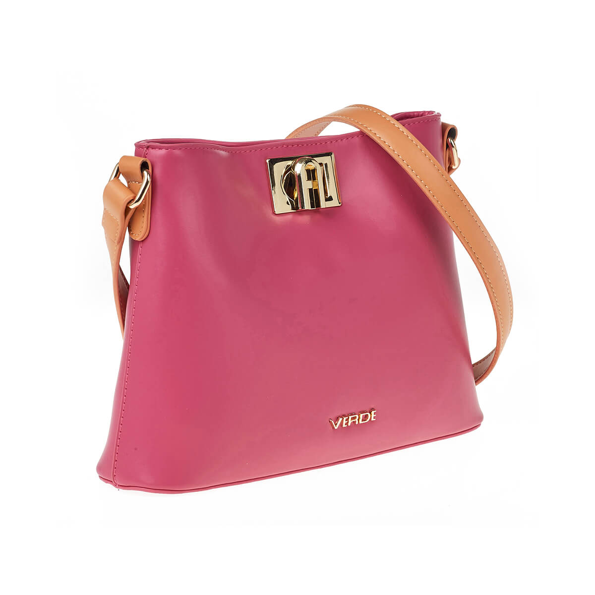 Verde Γυναικεία Τσάντα Ώμου 16-7236 Φούξια