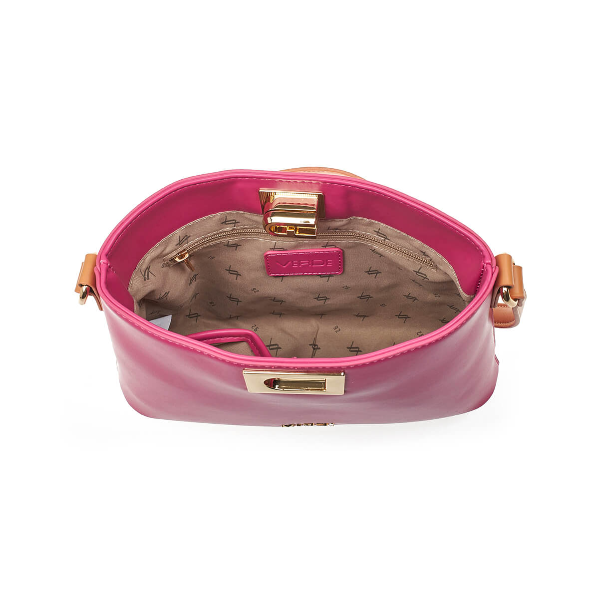 Verde Γυναικεία Τσάντα Ώμου 16-7236 Φούξια