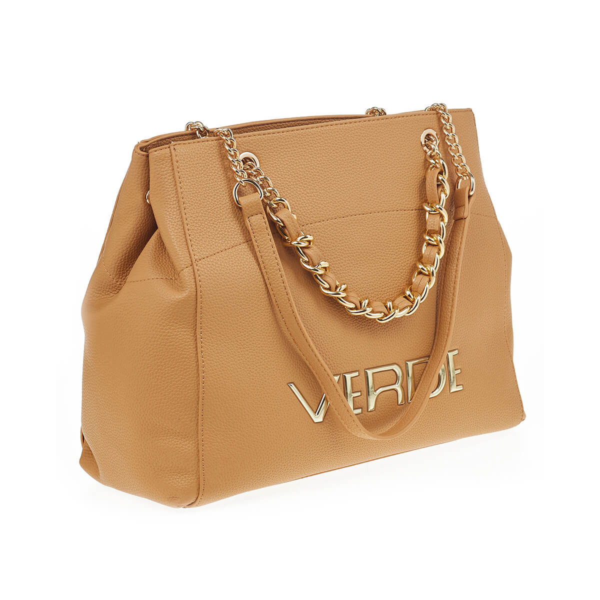 Verde Γυναικεία Τσάντα Ώμου 16-7242 Καμηλό