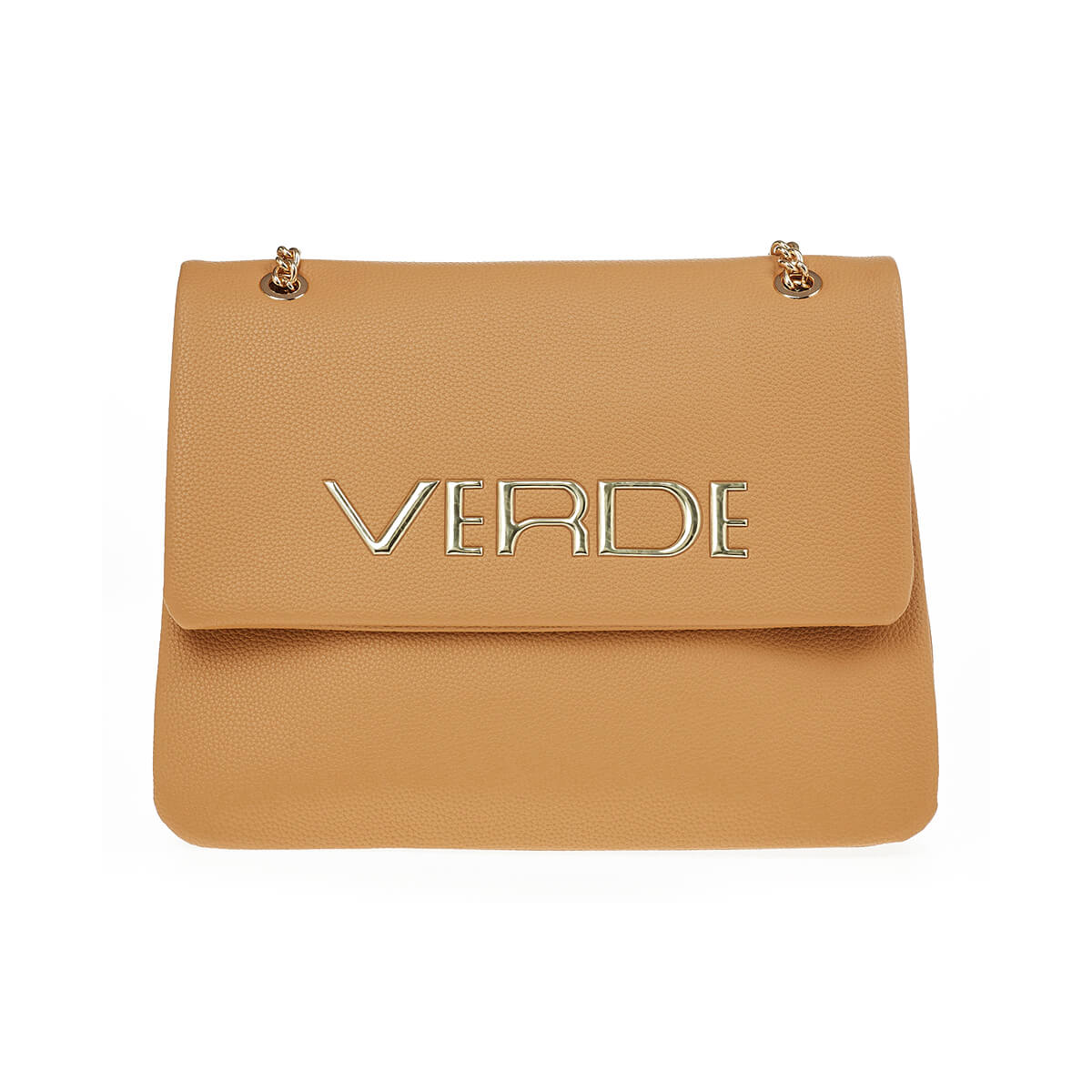 Verde Γυναικεία Τσάντα Ώμου 16-7243 Καμηλό