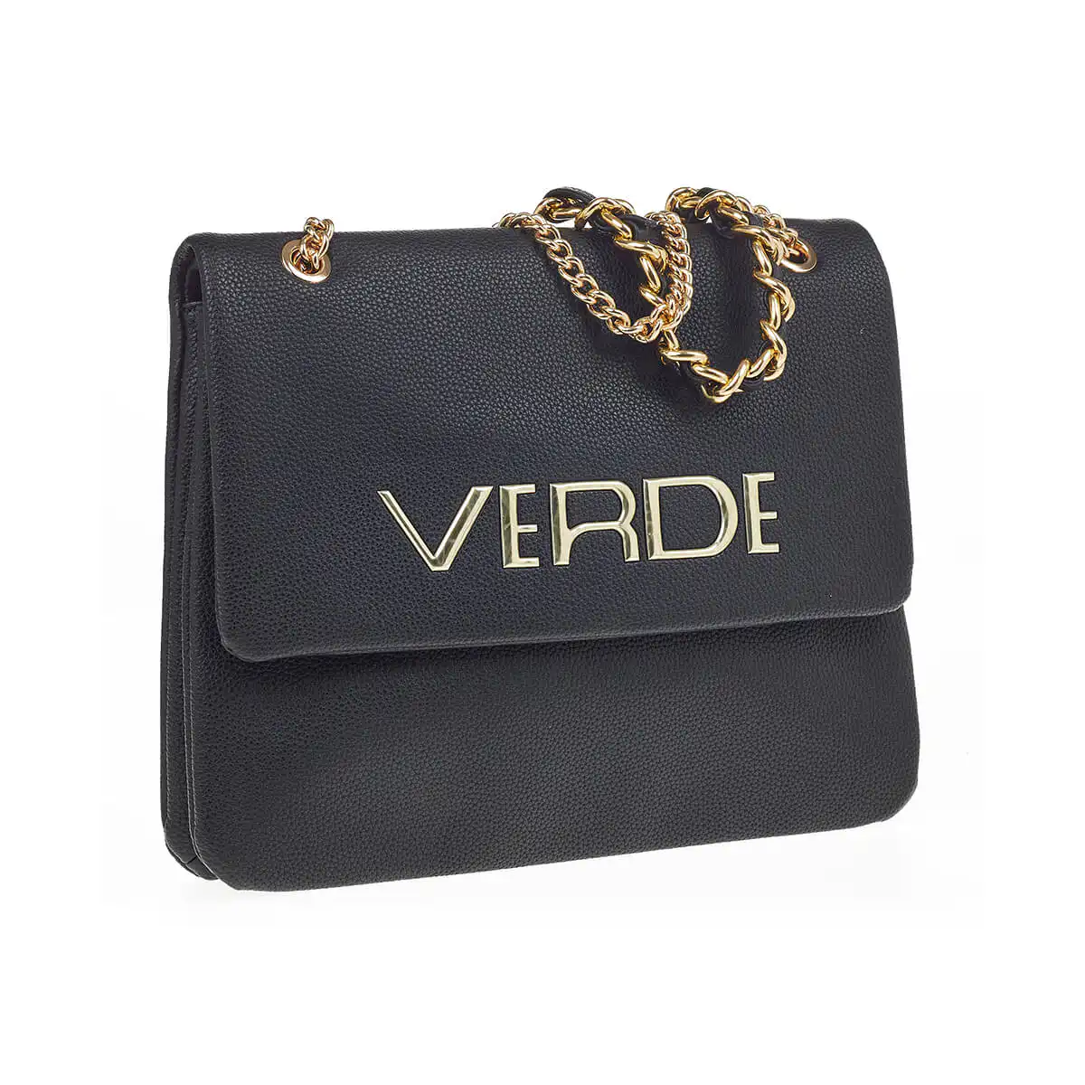 Verde Γυναικεία Τσάντα Ώμου 16-7243 Μαύρο