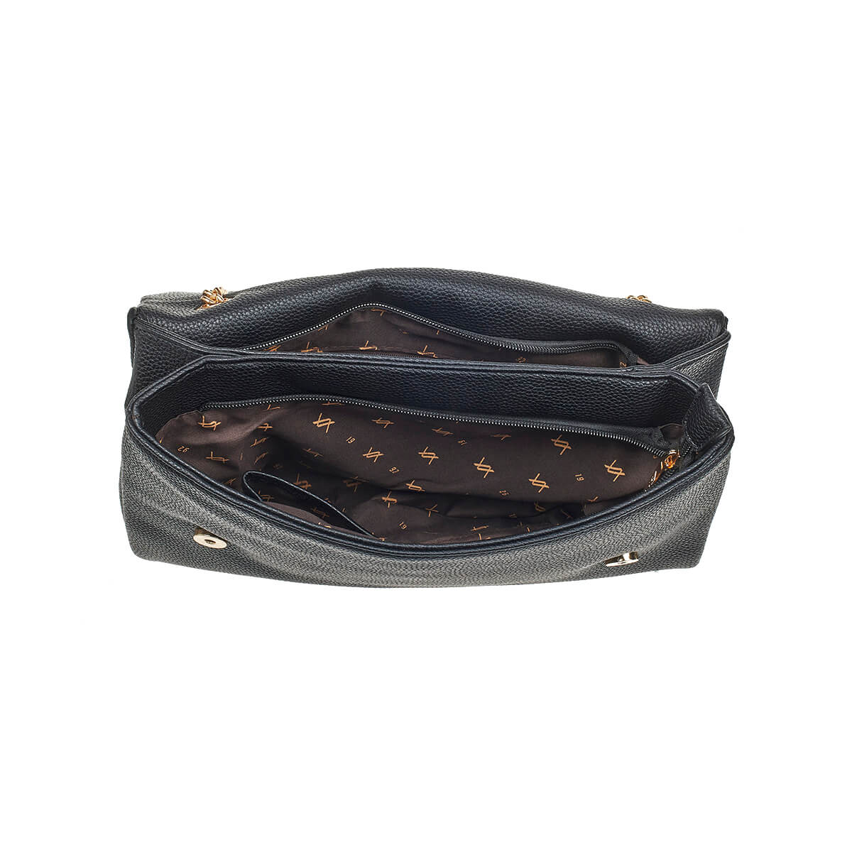 Verde Γυναικεία Τσάντα Ώμου 16-7243 Μαύρο