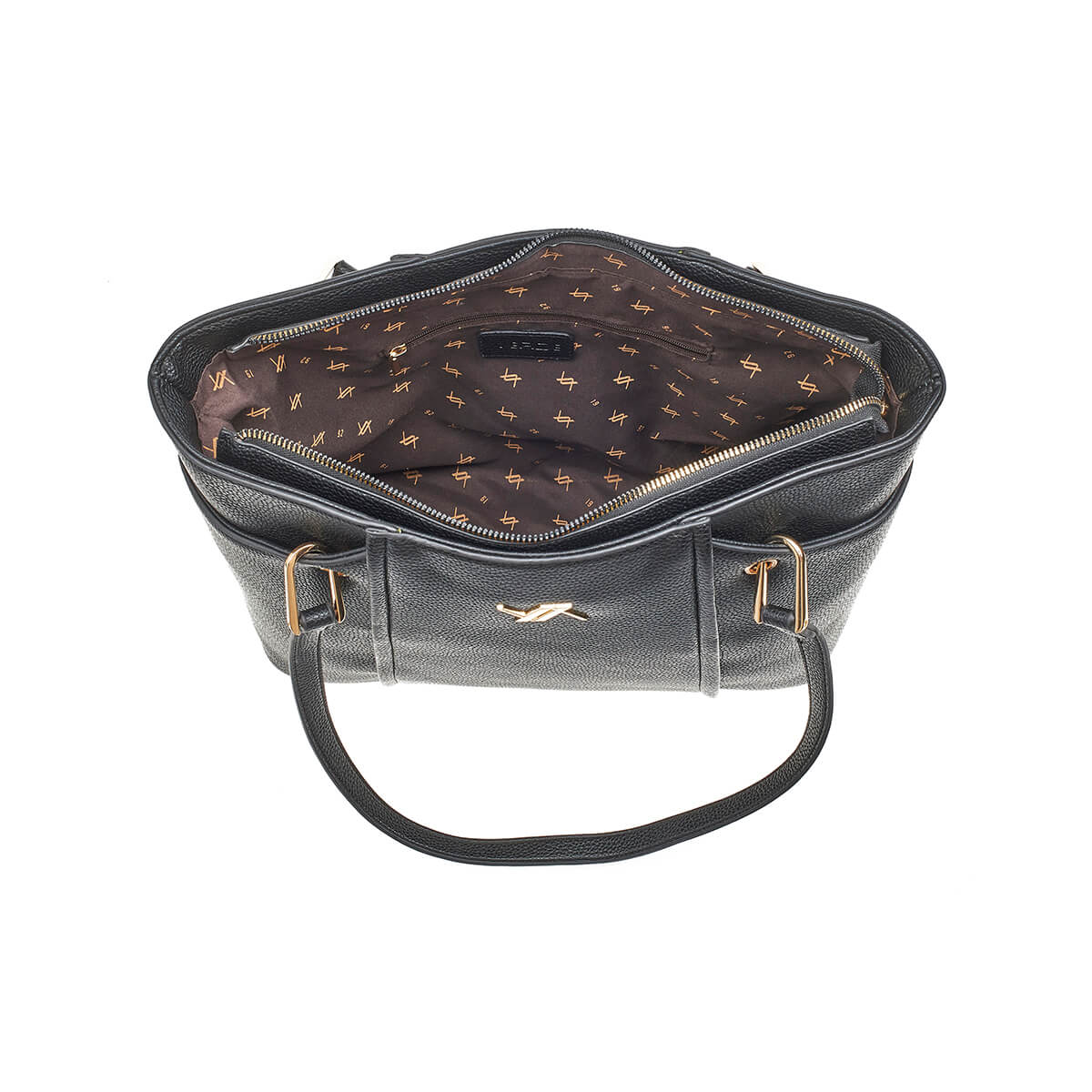 Verde Γυναικεία Τσάντα Ώμου 16-7247 Μαύρο