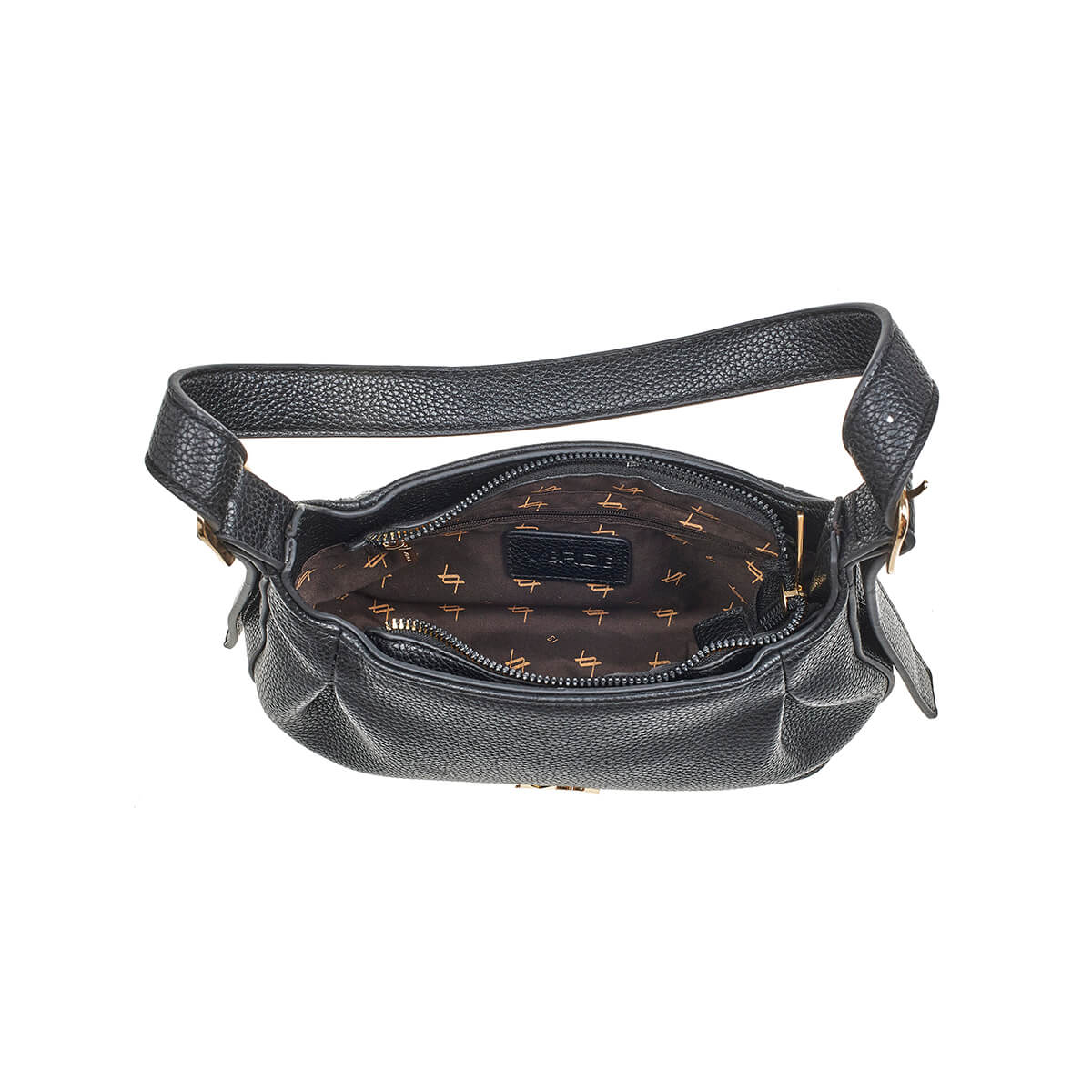 Verde Γυναικεία Τσάντα Ώμου 16-7248 Μαύρο