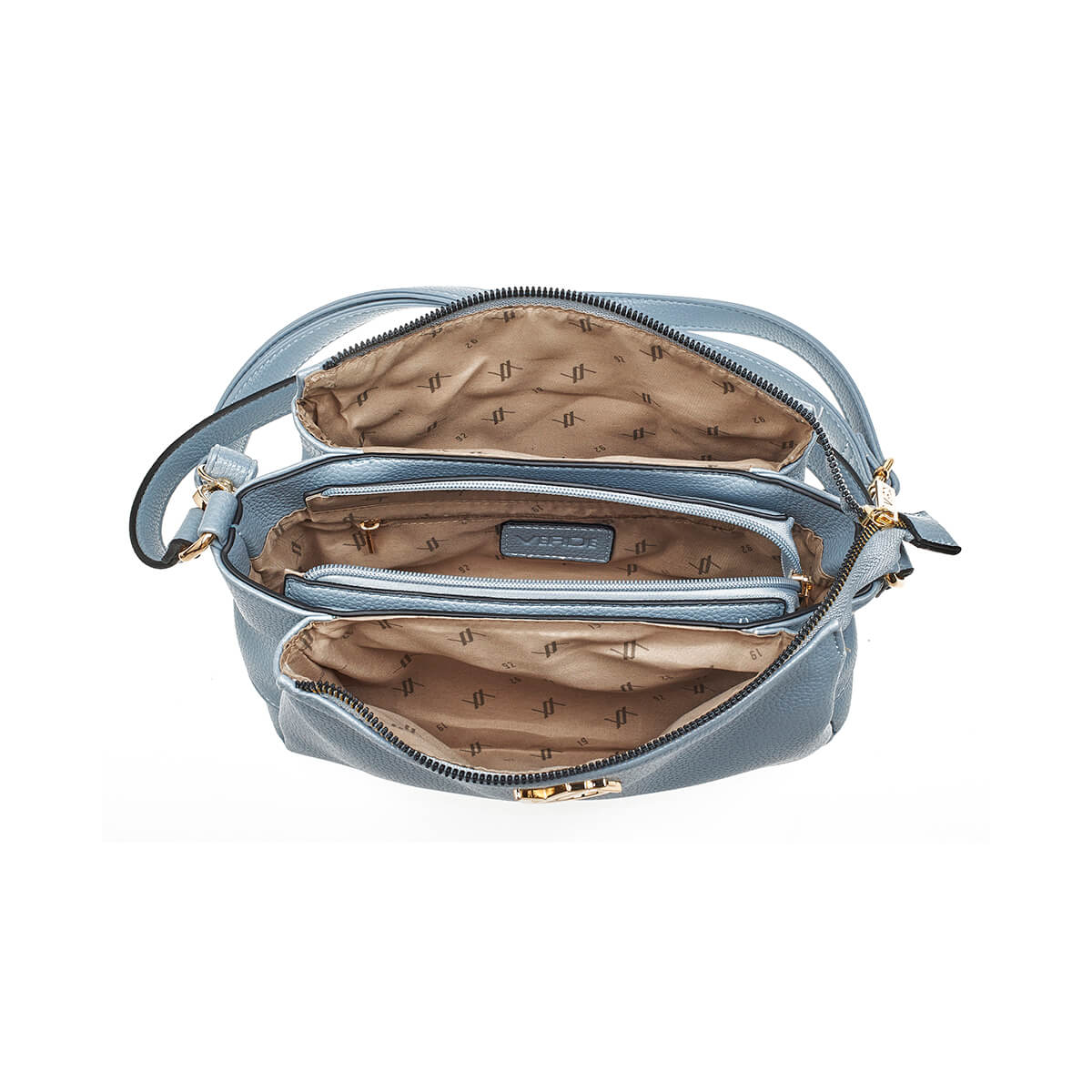 Verde Γυναικεία Τσάντα Ώμου 16-7251 Ανοιχτό Μπλε