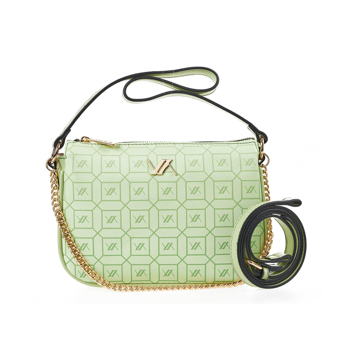 Verde Γυναικεία Τσάντα Χιαστί 16-7254 Λάιμ