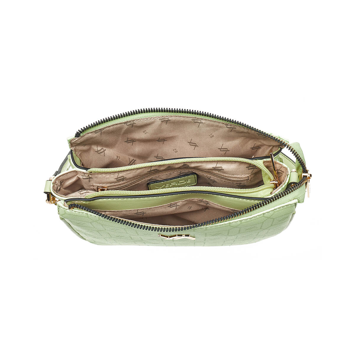 Verde Γυναικεία Τσάντα Χιαστί 16-7254 Λάιμ