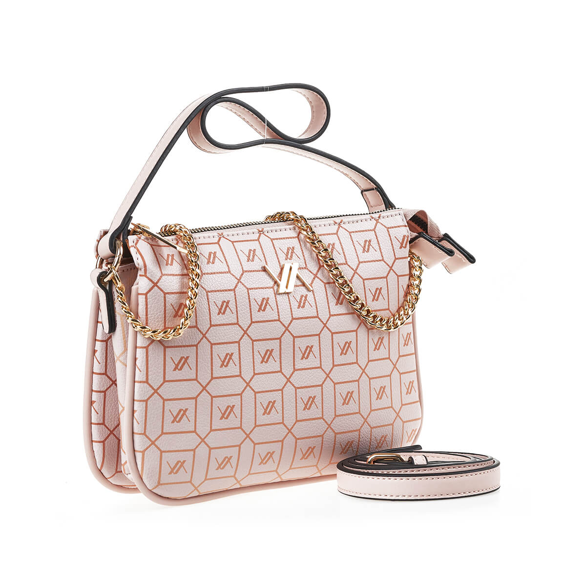 Verde Γυναικεία Τσάντα Χιαστί 16-7254 Πορτοκαλί