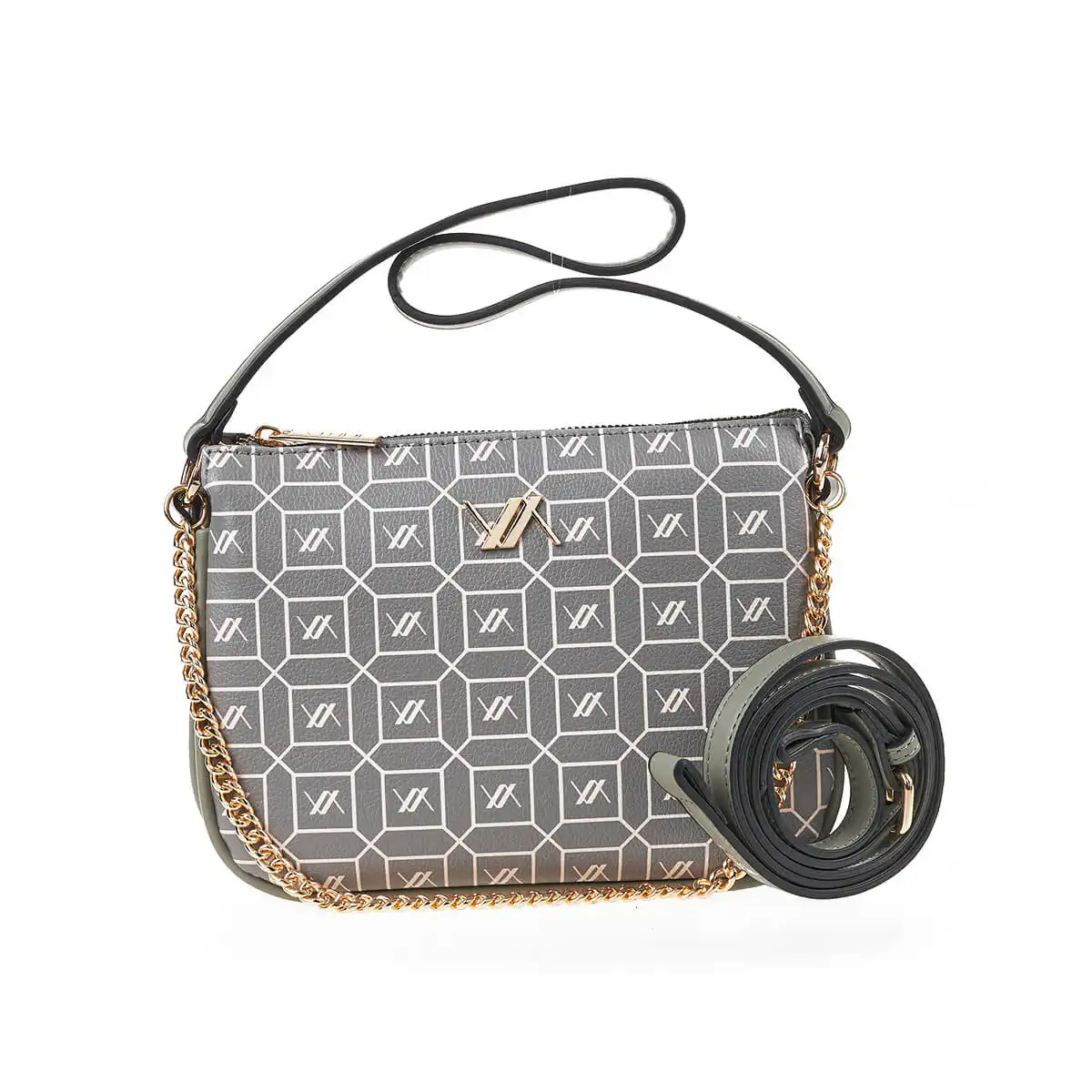 Verde Γυναικεία Τσάντα Χιαστί 16-7254 Πούρου