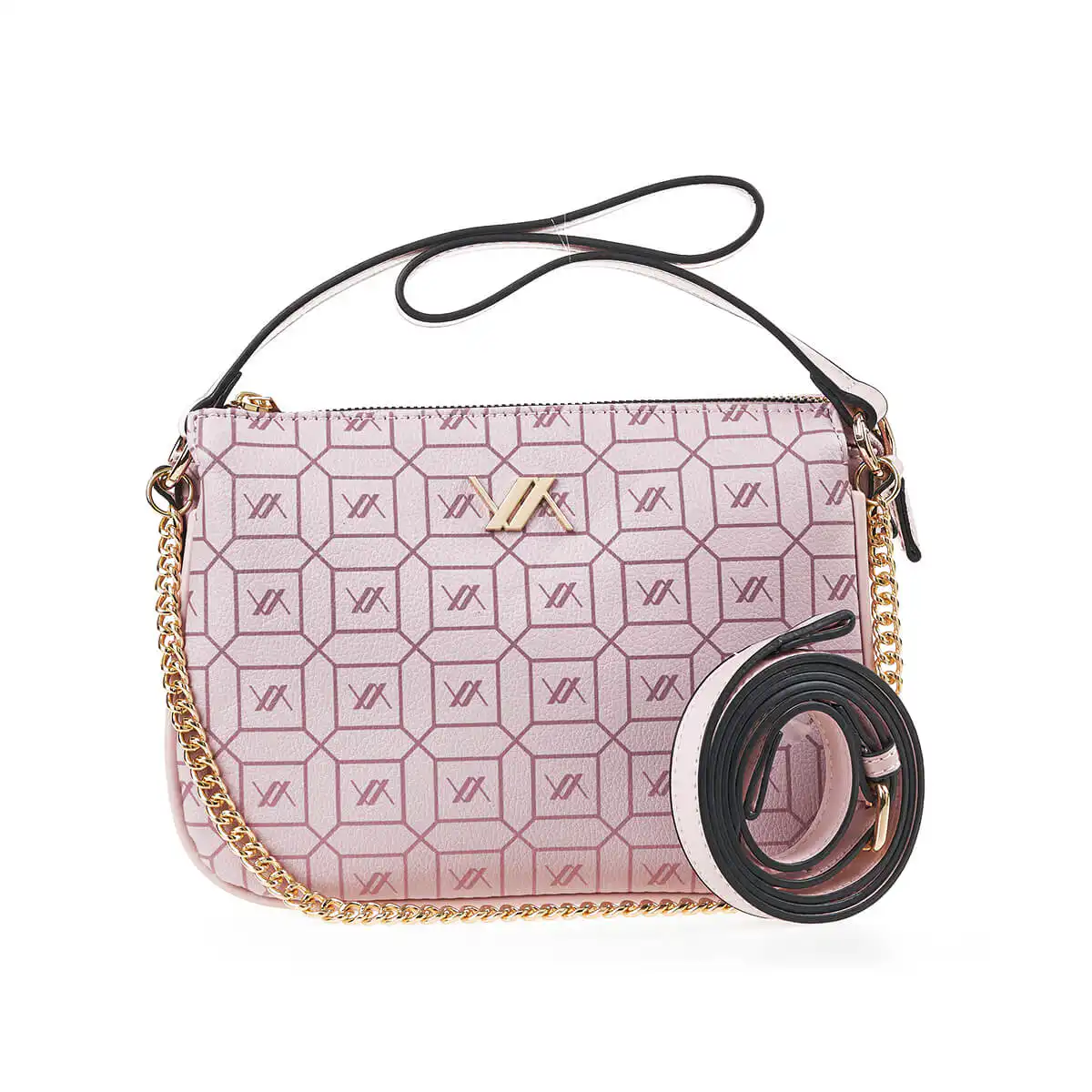 Verde Γυναικεία Τσάντα Χιαστί 16-7254 Ροζ