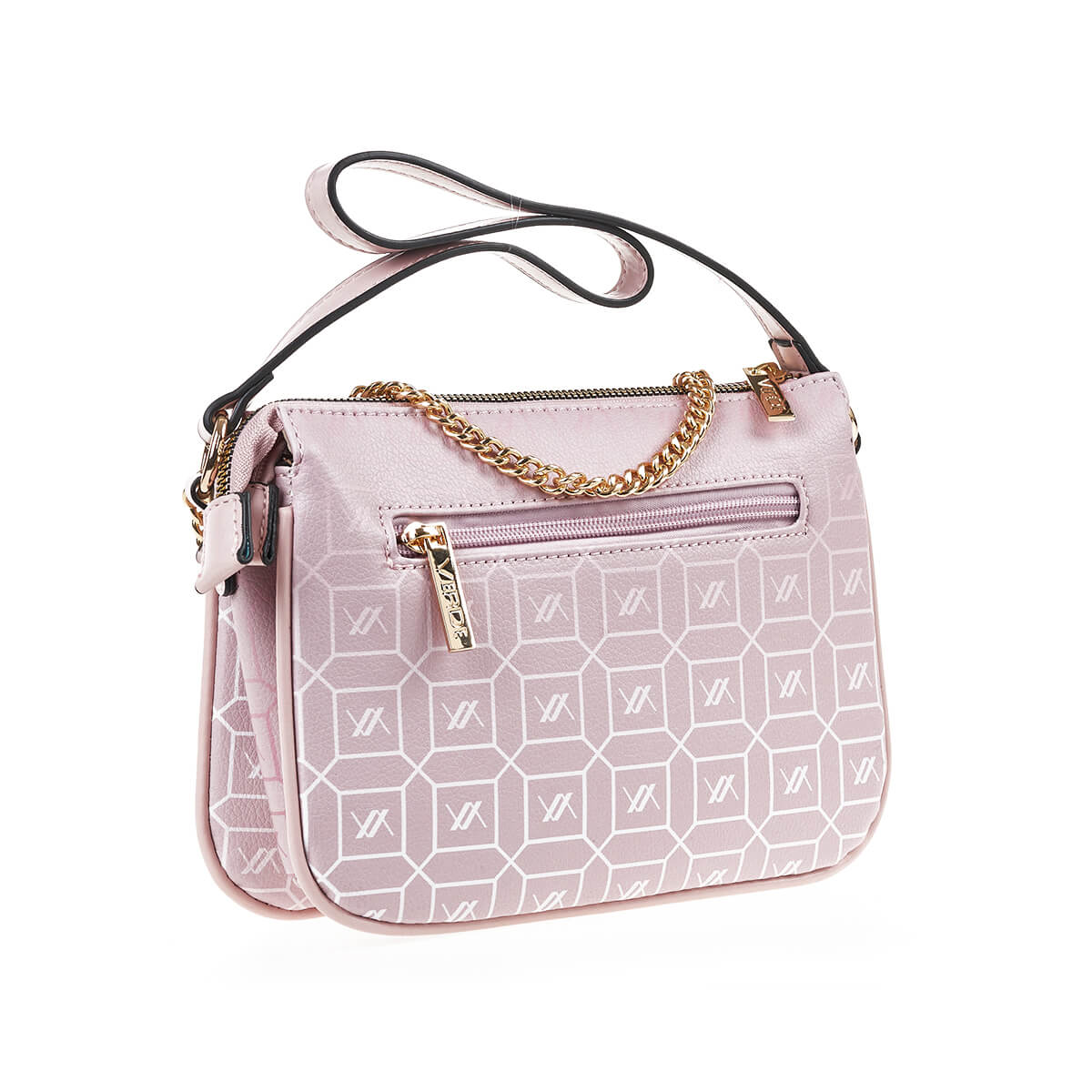 Verde Γυναικεία Τσάντα Χιαστί 16-7254 Ροζ