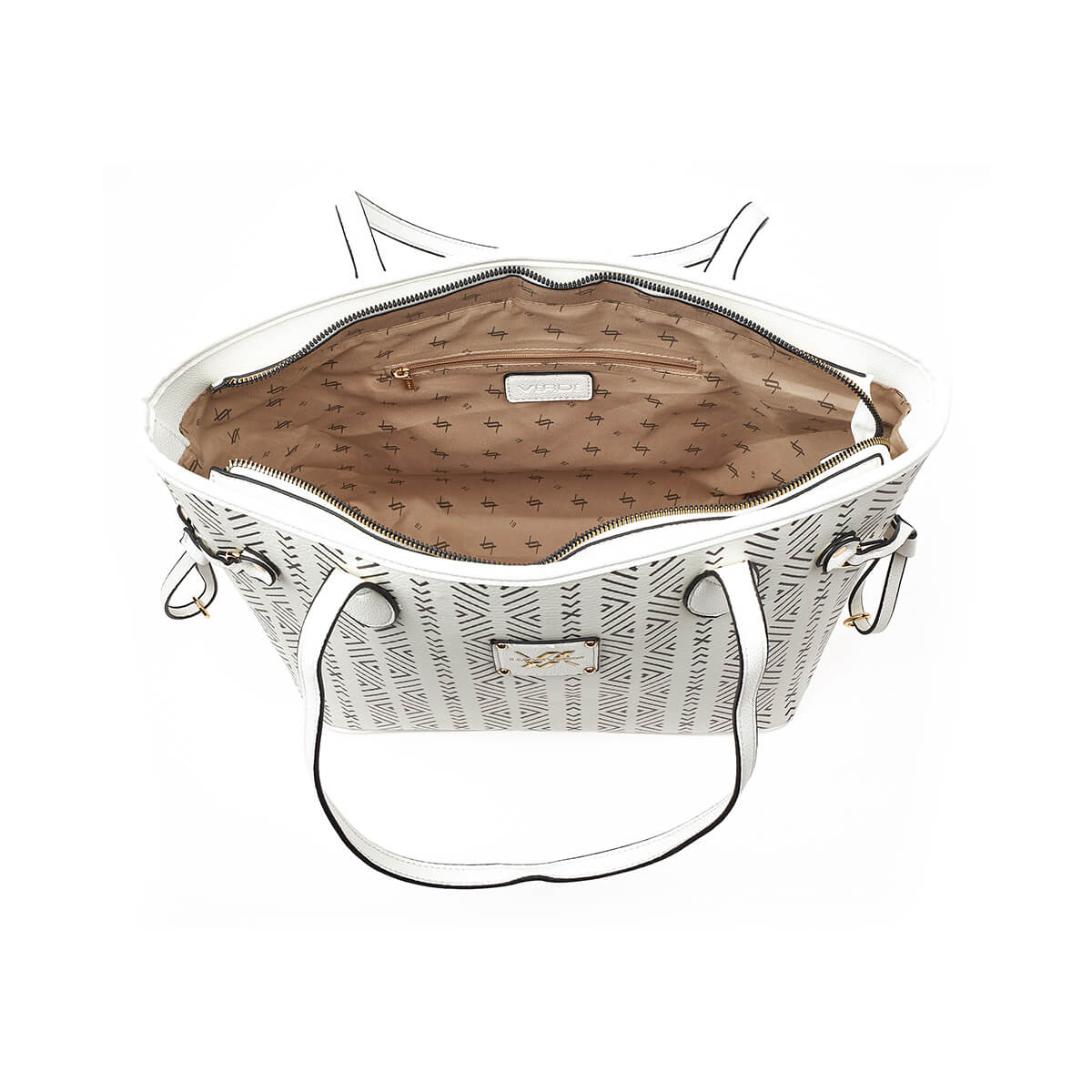 Verde Γυναικεία Τσάντα Ώμου 16-7260 Άσπρο