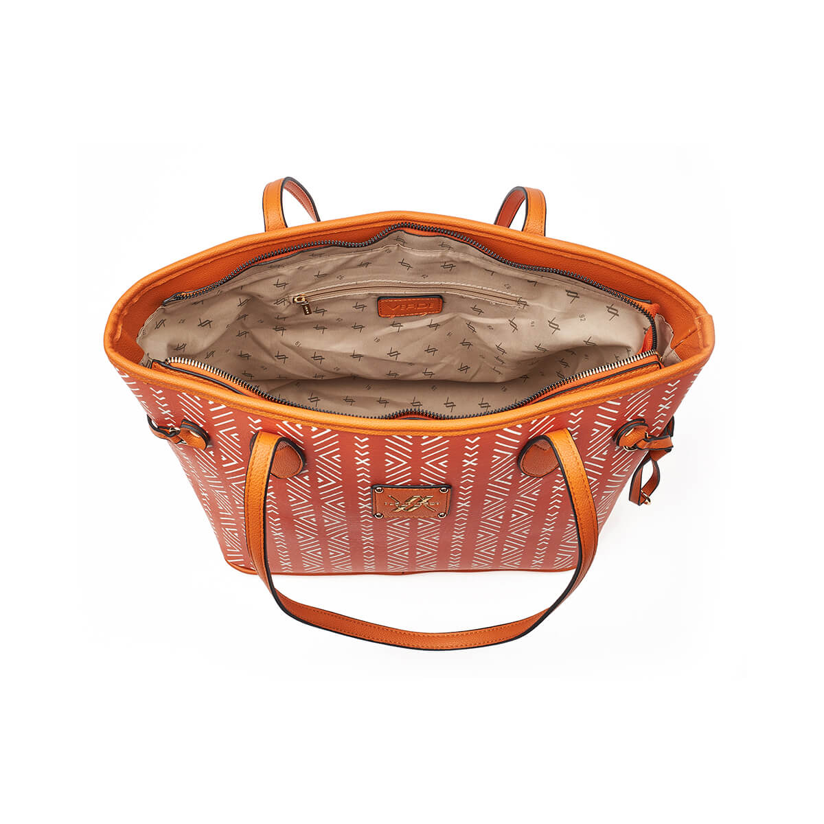 Verde Γυναικεία Τσάντα Ώμου 16-7260 Πορτοκαλί