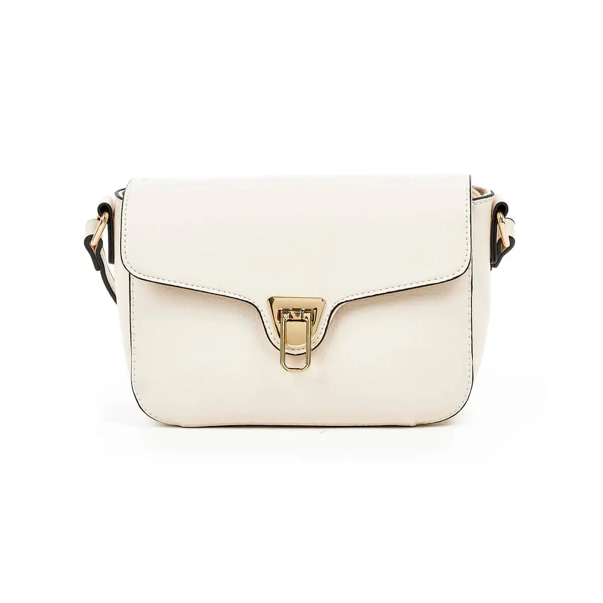 Verde Γυναικεία Τσάντα Χιαστί 16-7270 Εκρού