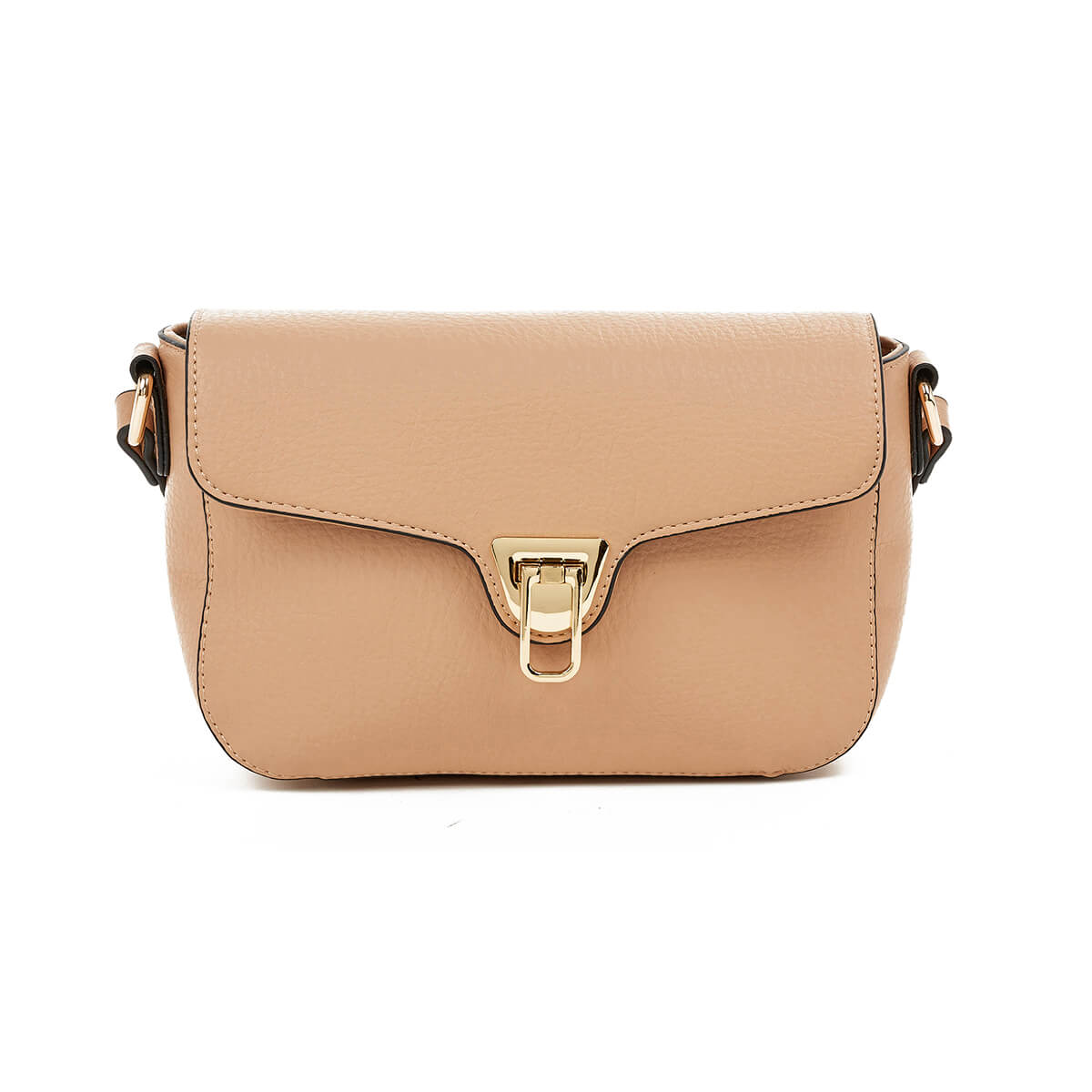 Verde Γυναικεία Τσάντα Χιαστί 16-7270 Μπεζ