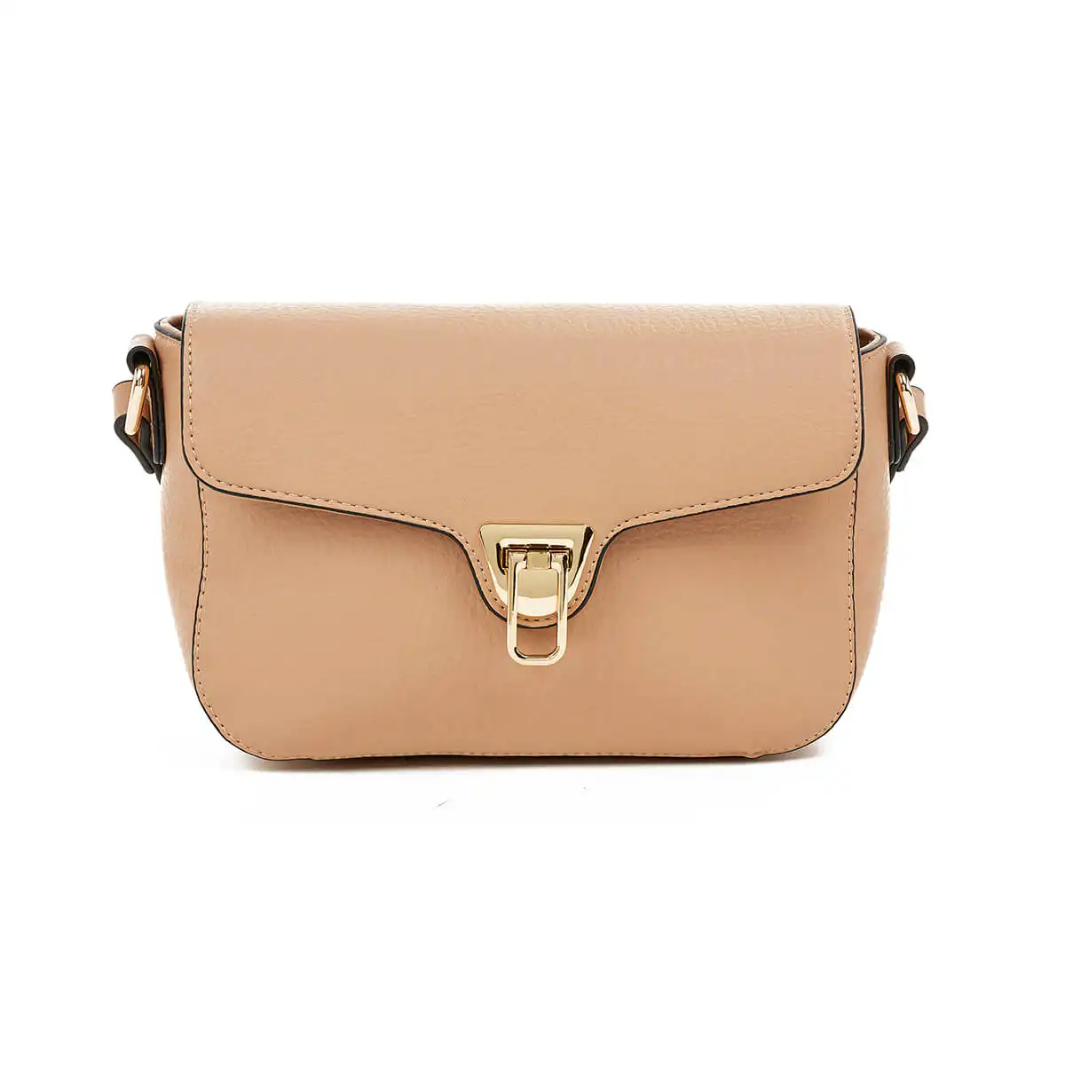 Verde Γυναικεία Τσάντα Χιαστί 16-7270 Μπεζ